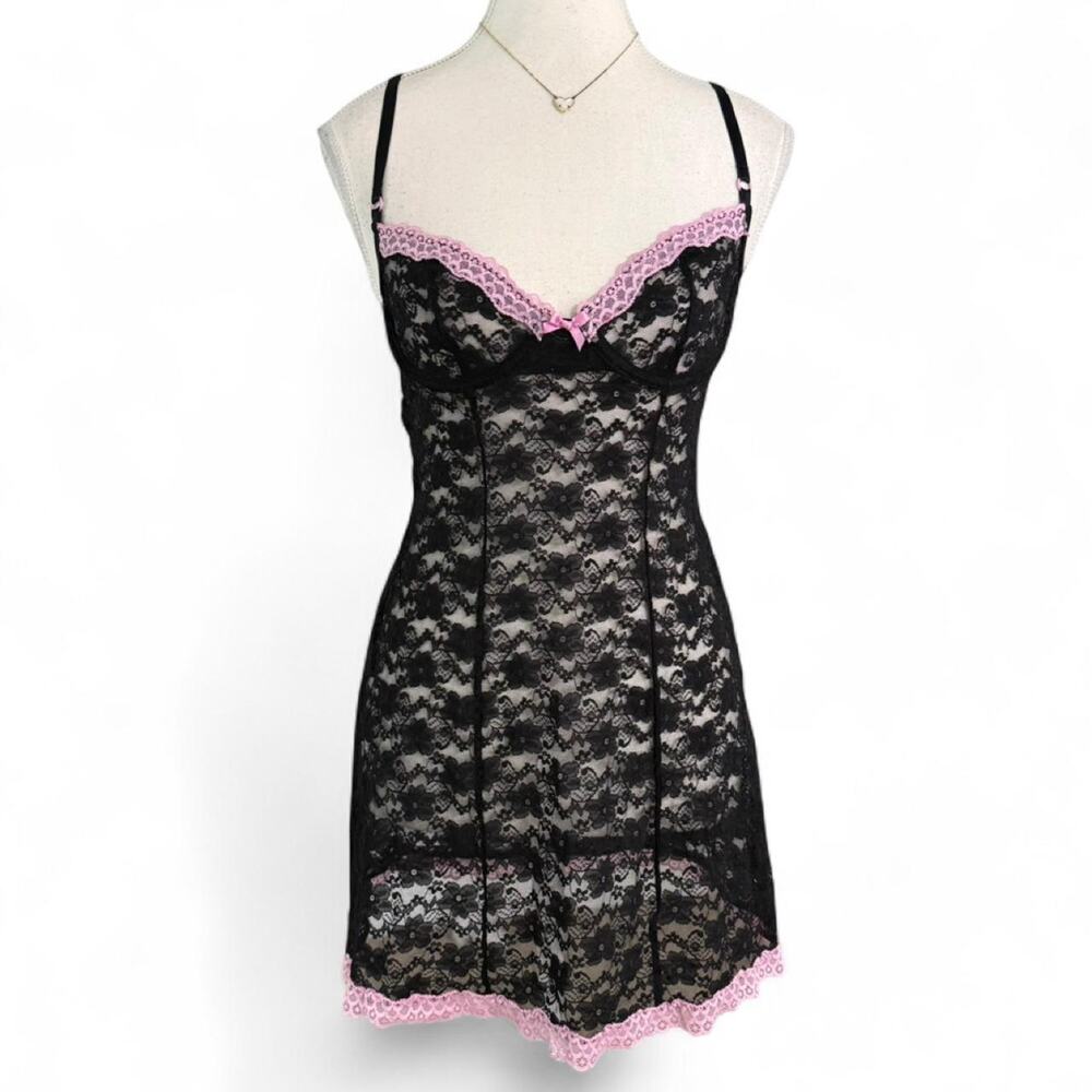 APT 9 Y2K Fairy core laced grunge gothic mini dress size small